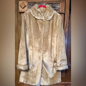 Faux Mink Fur Coat by Dennis Basso. NWT